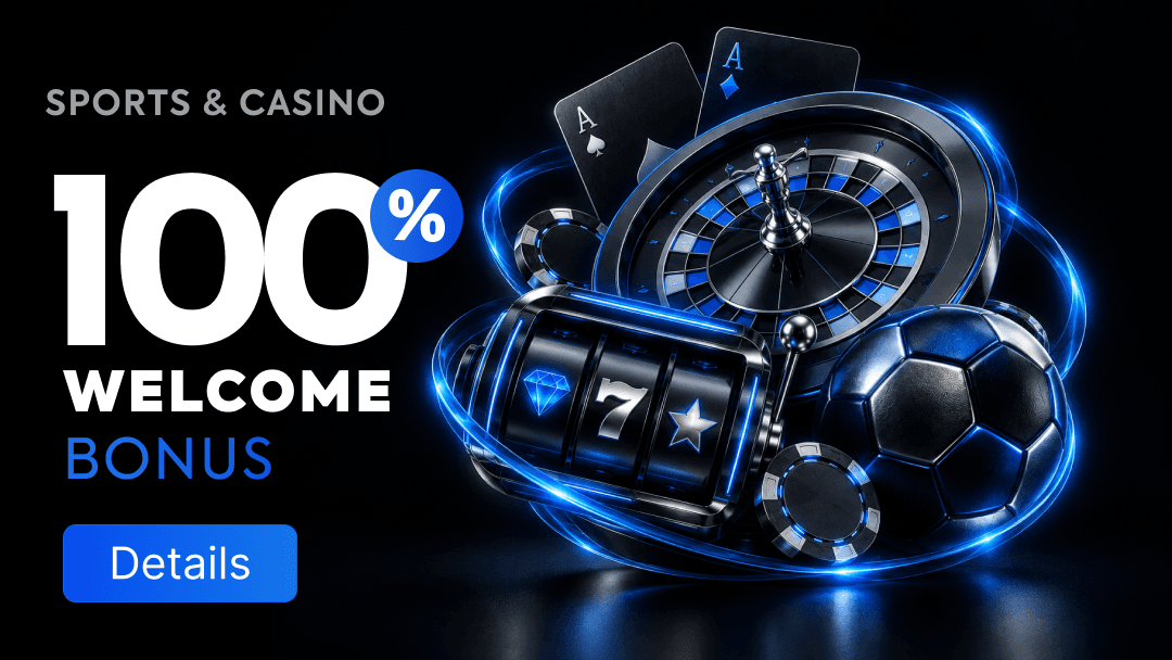 100% WELCOME BONUS
