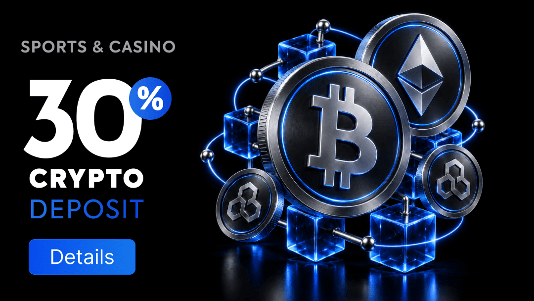 30% CRYPTO DEPOSIT